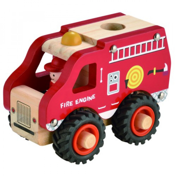 Brandweerauto voor kleine kinderhandjes gemaakt,