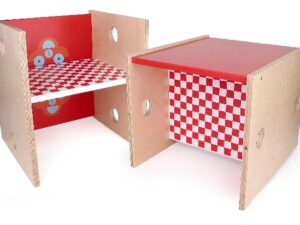 stoel-tafel-cubic-rood
