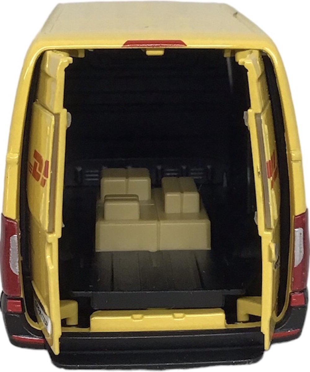 Kinsmart Bus Mercedes-benz Sprinter Dhl 12 Cm 1:36 Staal Geel
