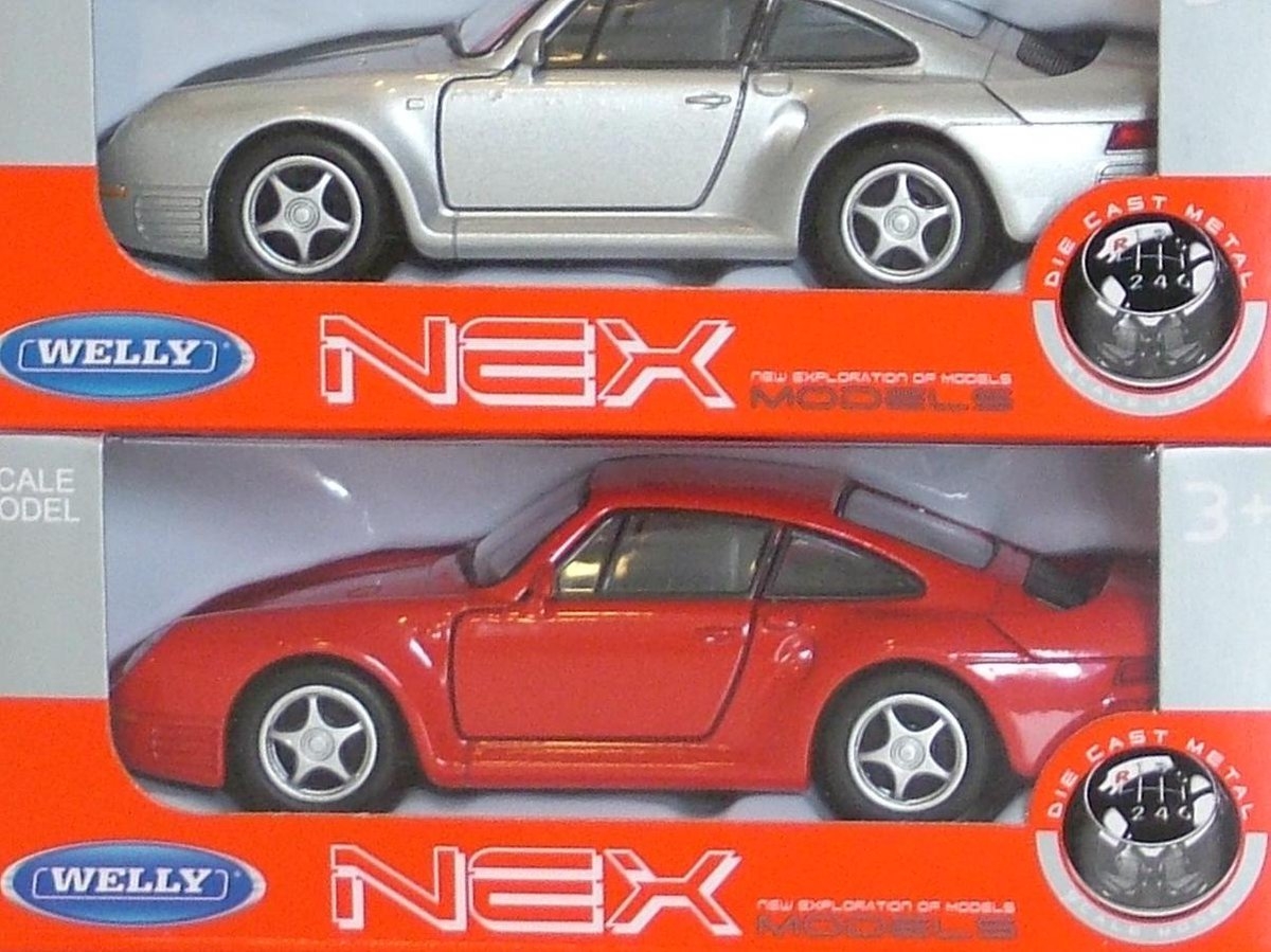 2 x Porsche 959 - Welly 1:43