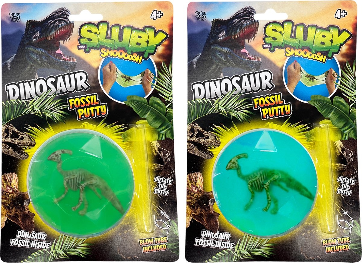 Sluby Dinosaurus Skelet Putty per doosje 2 verschillende