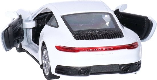Welly Speelgoed Porsche auto - wit - die-cast metaal - 11 cm - Model 911 Carrera